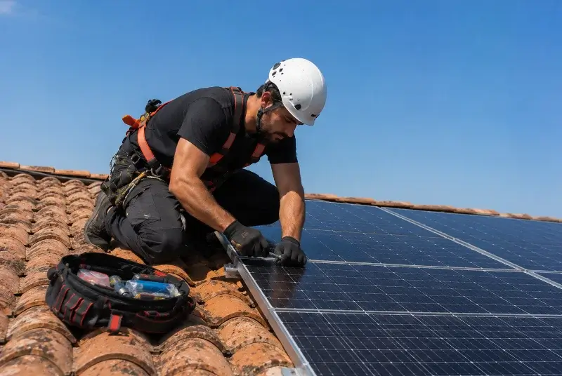 Maintenance et monitoring de panneaux solaires à Pleumeleuc