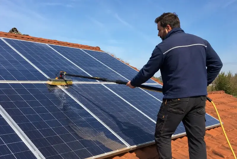 Nettoyage et entretien de panneaux solaires à Pleumeleuc